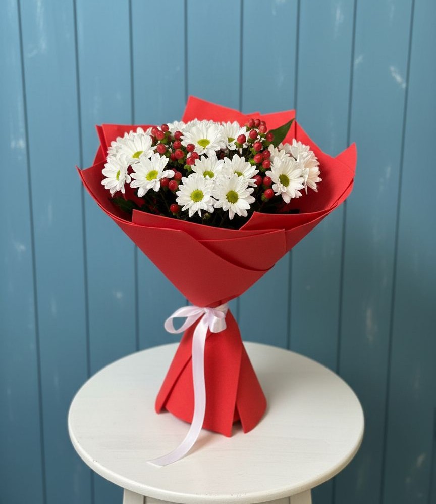 Букет цветов из: Хризантемы в Новой Чаре