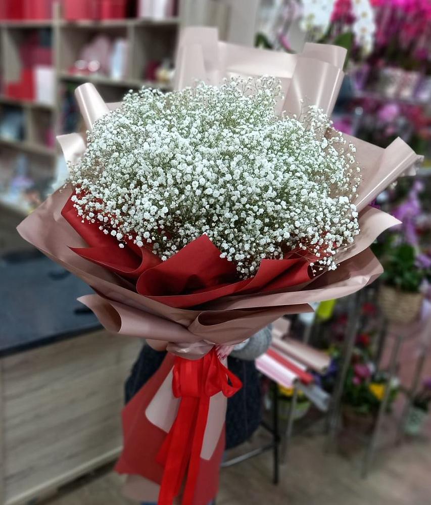 Букет Белые хлопья в Новой Чаре Букет цветов из: Гипсофила в Новой Чаре
