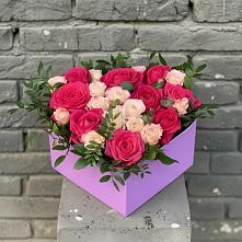 Цветочная композиция из Розы в коробке в Новой Чаре