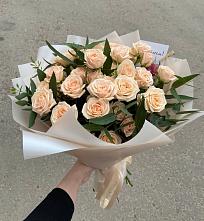 Букет Кремовые розы Латте в Новой Чаре