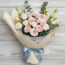 Букет цветов из:  Лизиантусы в Новой Чаре