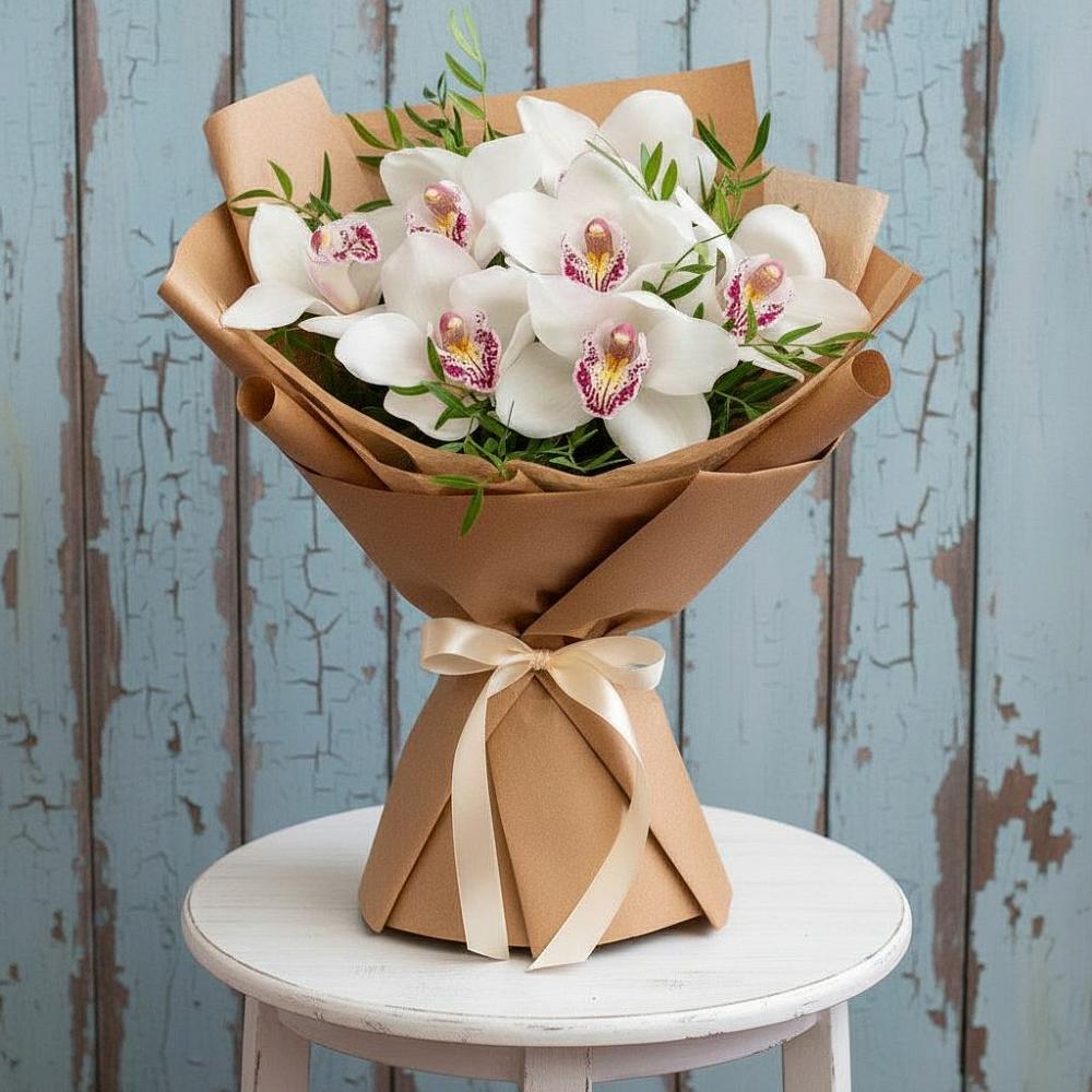 Букет цветов из: Орхидеи и Розы в Новой Чаре