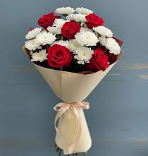 Букет цветов из:  Розы и Хризантемы в Новой Чаре