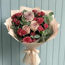 Букет цветов из:  Гвоздики и Розы в Новой Чаре