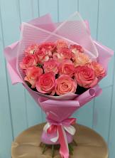 Букет 15 Розовых роз Равель в Новой Чаре